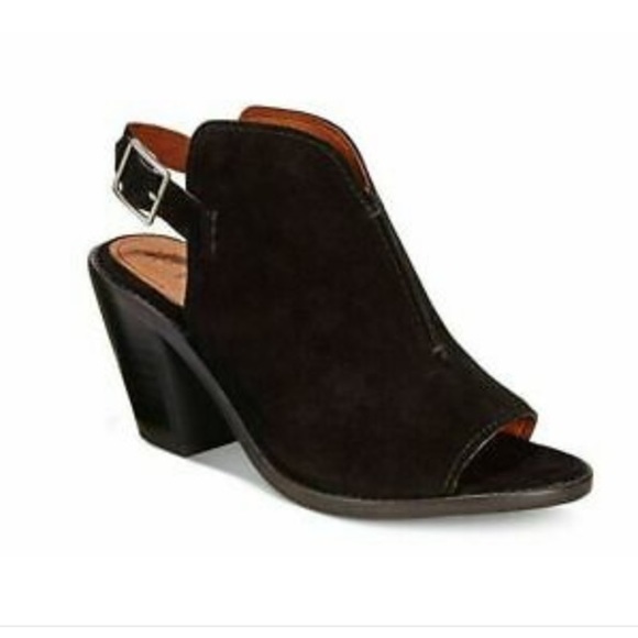 Frye Courtney Sling Bootie Glove Peep Toe Block - Picture 12 of 14